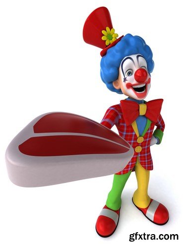 Fun clown, 20 x UHQ JPEG