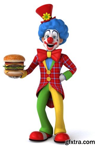 Fun clown, 20 x UHQ JPEG