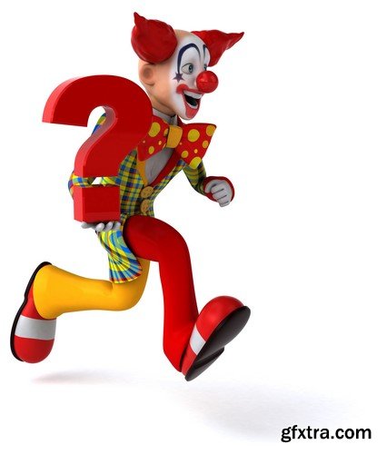 Fun clown, 20 x UHQ JPEG