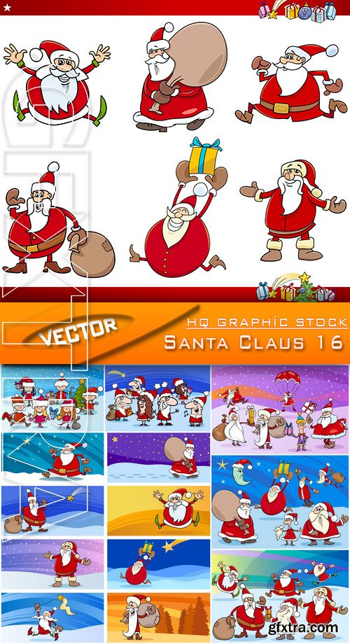 Stock Vector - Santa Claus 16