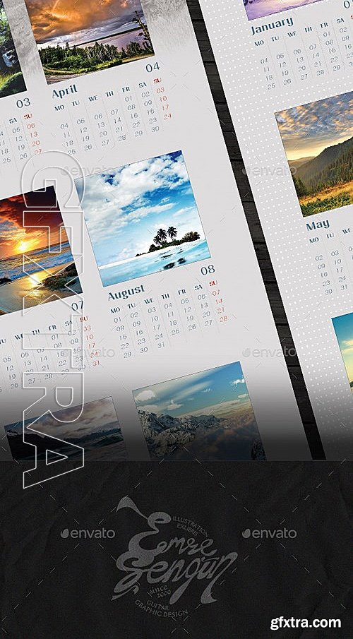 GraphicRiver - 2016 Calendar Minimal Poster Wall Vol1 13133423