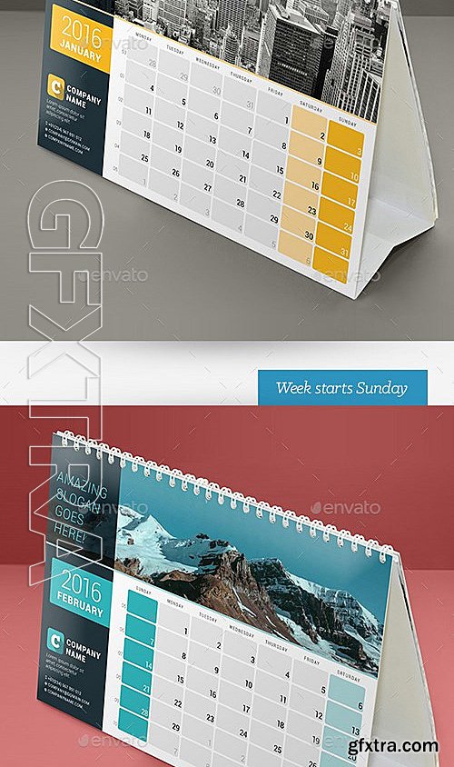 GraphicRiver - Desk Calendar 2016 13234450