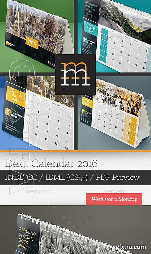 GraphicRiver - Desk Calendar 2016 13234450