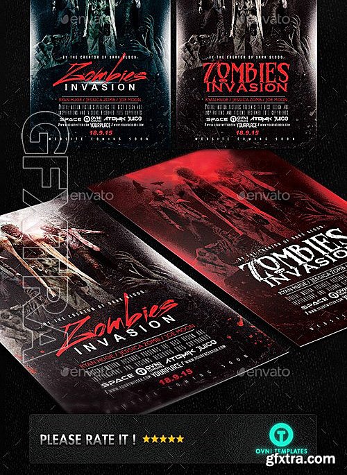 GraphicRiver - Zombies Dead Invastion Flyer Template 13181480