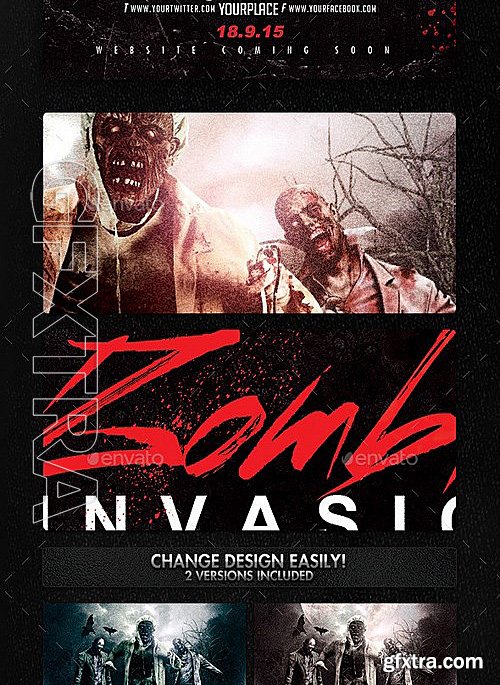 GraphicRiver - Zombies Dead Invastion Flyer Template 13181480