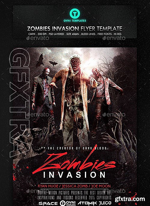 GraphicRiver - Zombies Dead Invastion Flyer Template 13181480