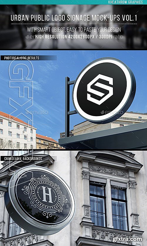 GraphicRiver - Urban Public Logo Signage Mock-Ups Vol1 13331624