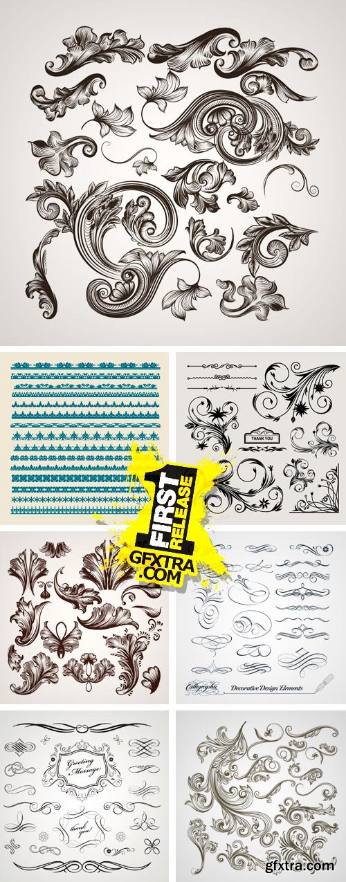 Amazing SS - Calligraphic Elements, 25xEPS