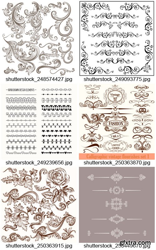 Amazing SS - Calligraphic Elements, 25xEPS