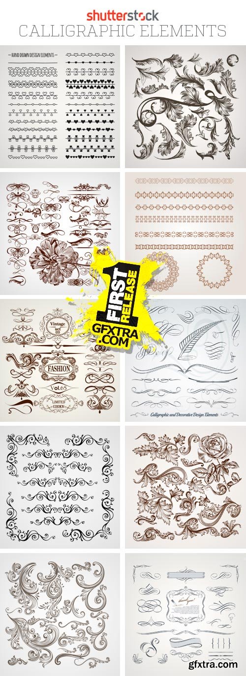 Amazing SS - Calligraphic Elements, 25xEPS