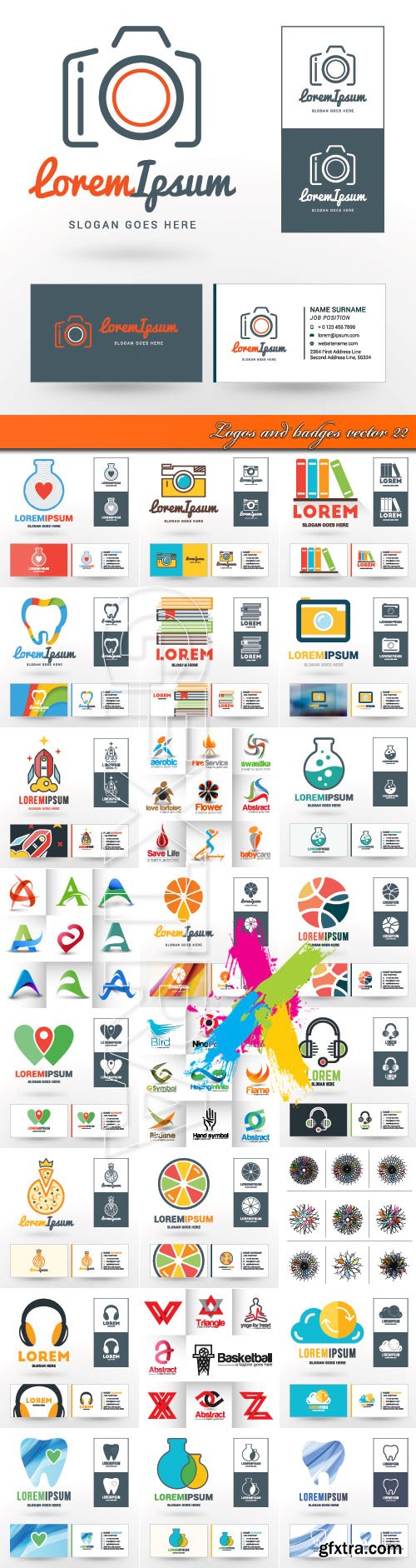 Logos and badges vector 22