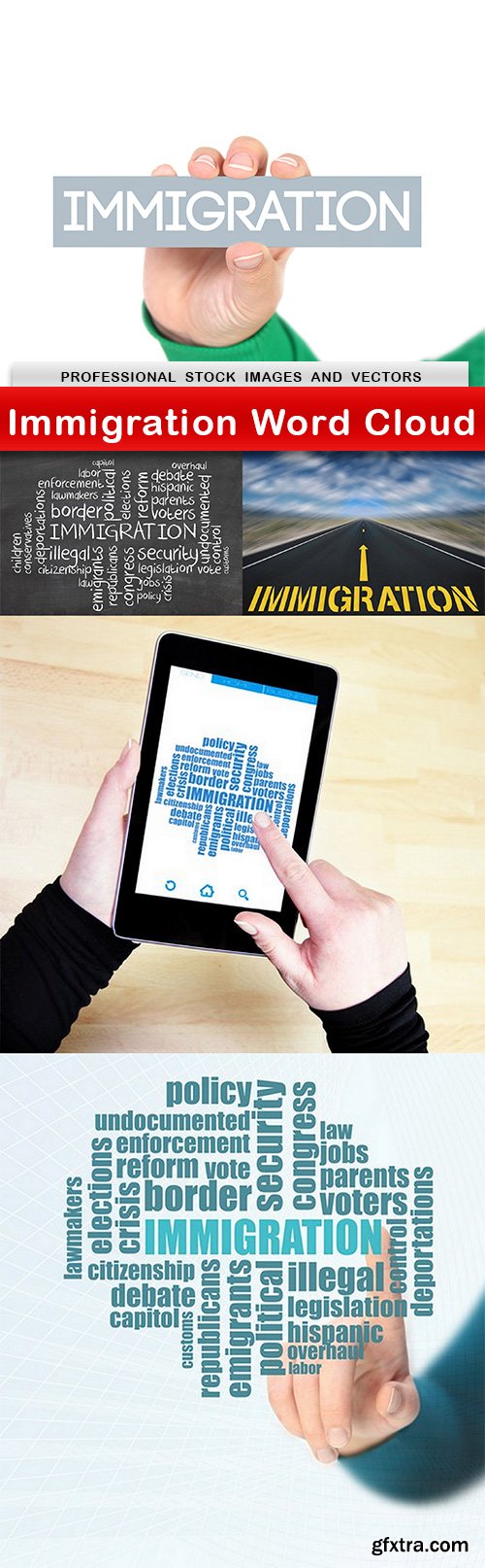 Immigration Word Cloud - 5 UHQ JPEG