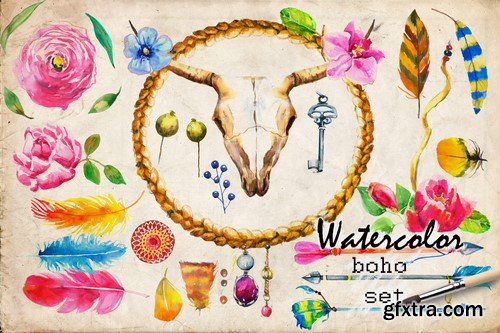 CM - Watercolor boho collection - 405541