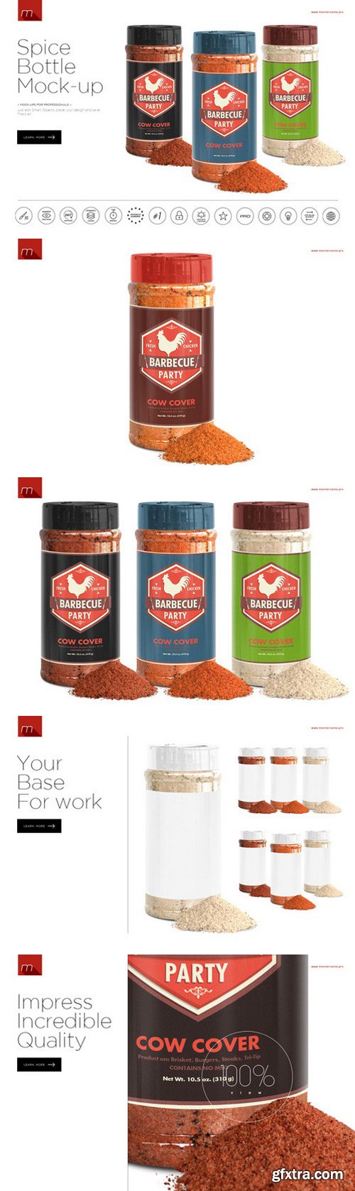 CM - Spice Shaker Bottle Mock-up 405720