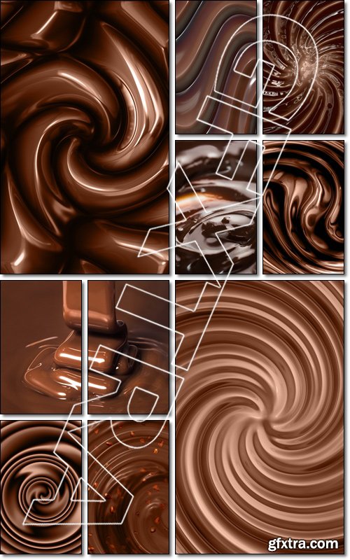 Chocolate swirl - Stock photo