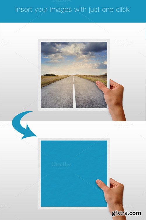 CM - Hands Holding Photo Frames Mockups 404459