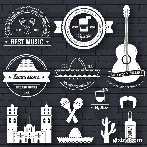 Label and logo modern style vector