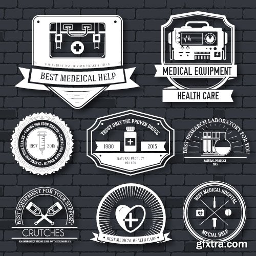 Label and logo modern style vector