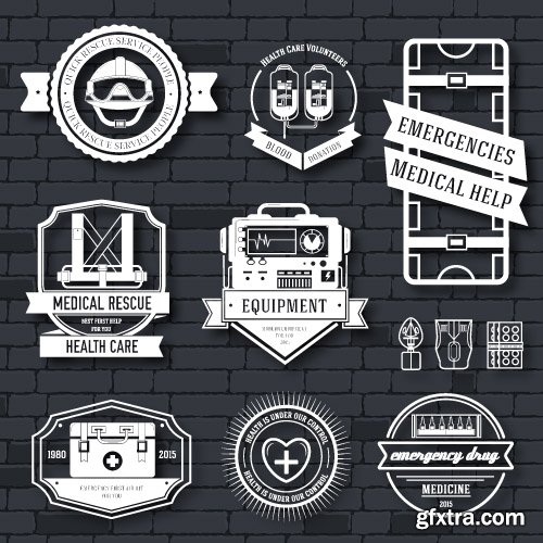 Label and logo modern style vector