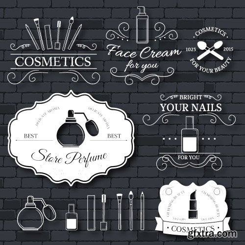 Label and logo modern style vector