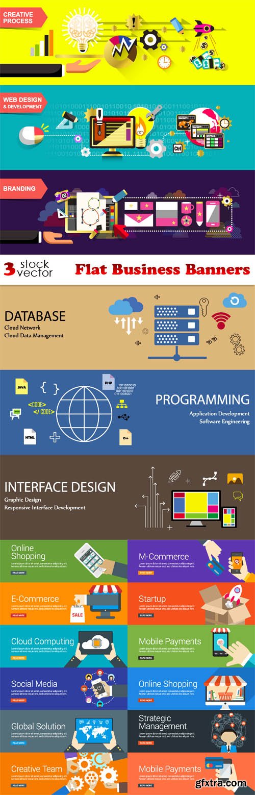 Vectors - Flat Business Banners