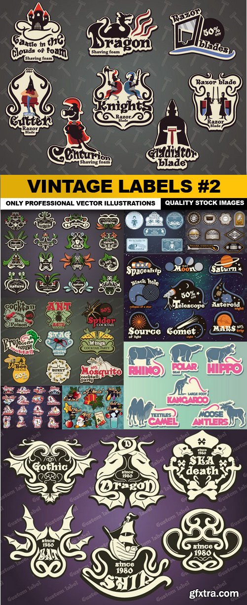 Vintage Labels #2 - 10 Vector