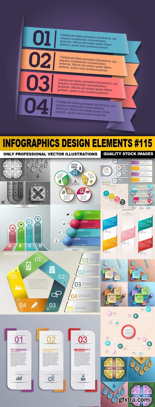 Infographics Design Elements #115 - 15 Vector