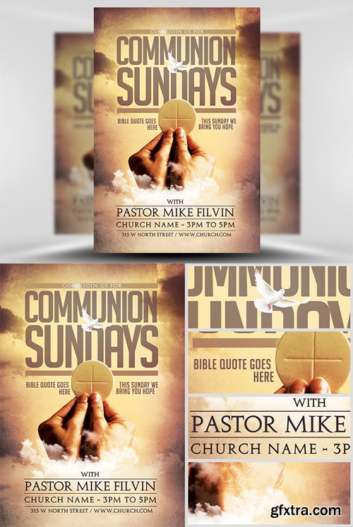 Communion Sundays Flyer Template