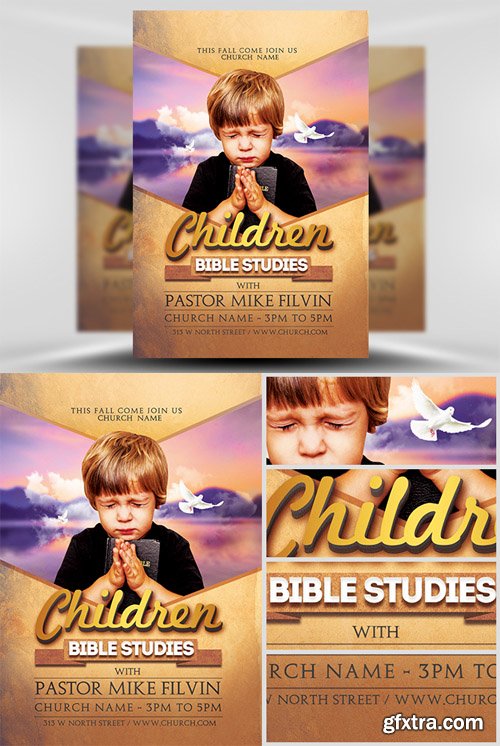 Bible Studies Flyer Template