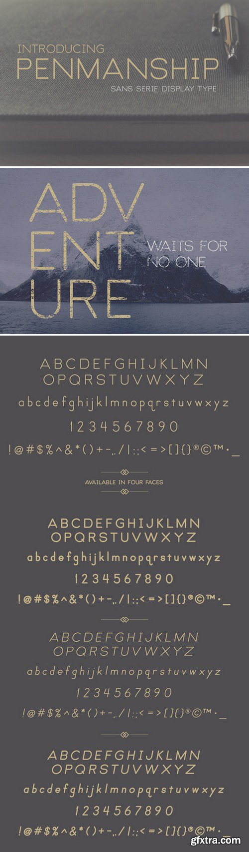 CM - Penmanship Sans Serif Display Fonts 407114