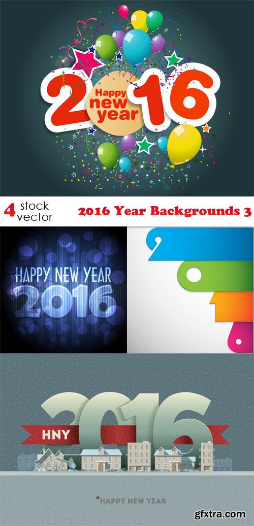 Vectors - 2016 Year Backgrounds 3