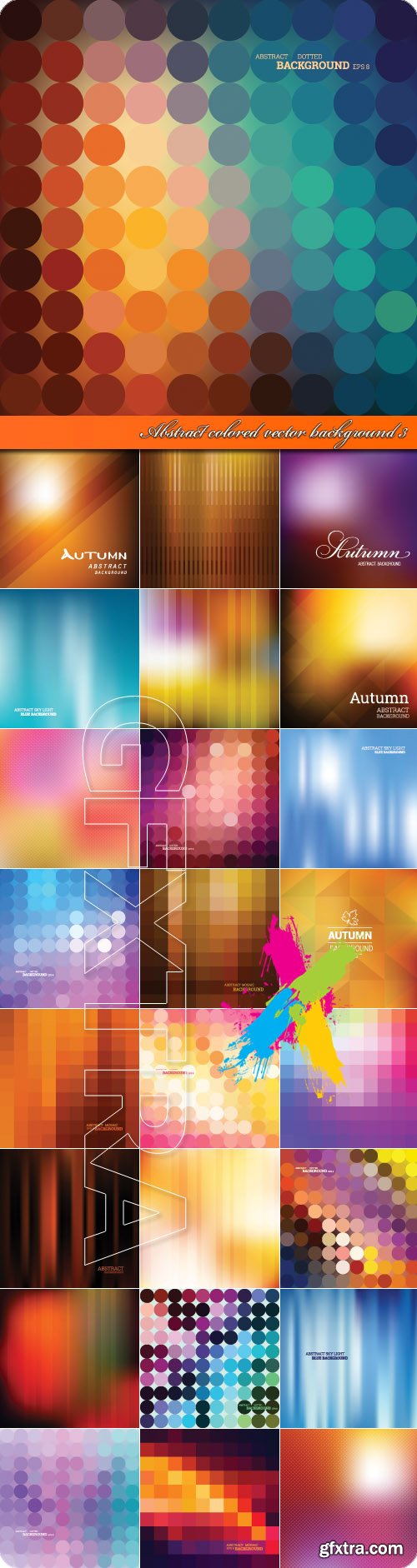 Abstract colored vector background 3