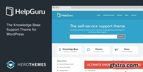 ThemeForest - HelpGuru v1.4.4 - A Self-Service Knowledge Base WordPress Theme - 8465592