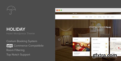 ThemeForest - Holiday v1.0.3 - Hotel WordPress Theme - 9144215