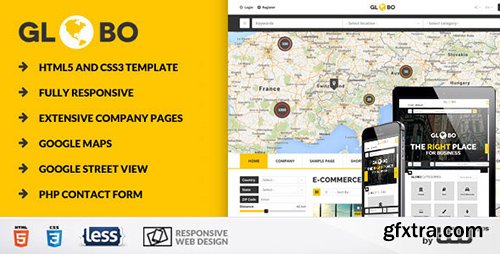 ThemeForest - Globo v1.0 - Directory & Listings HTML Template - 9321666