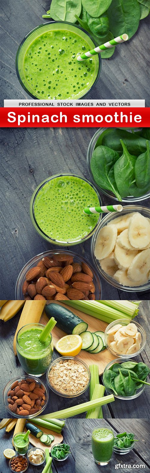 Spinach smoothie - 5 UHQ JPEG