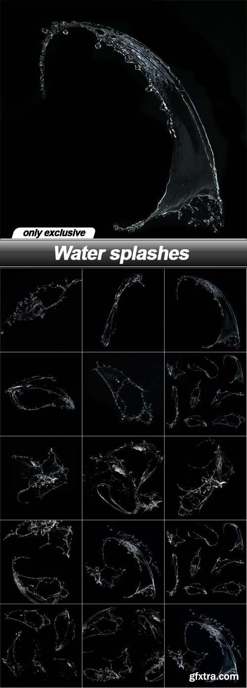 Water splashes - 15 UHQ JPEG