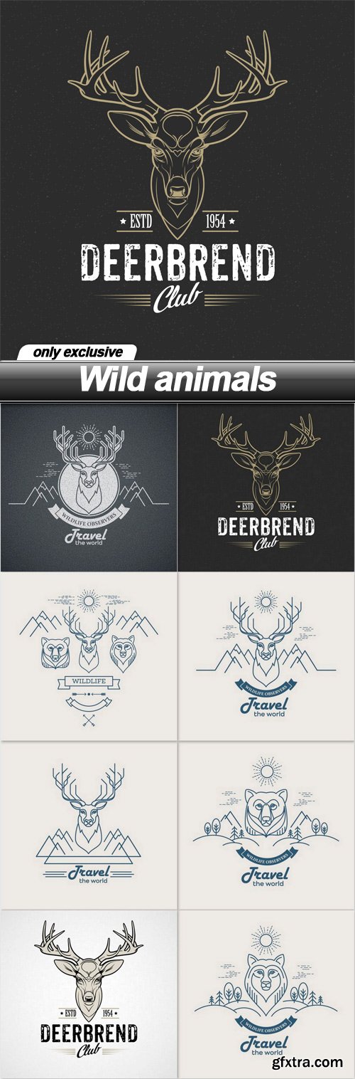 Wild animals - 8 EPS