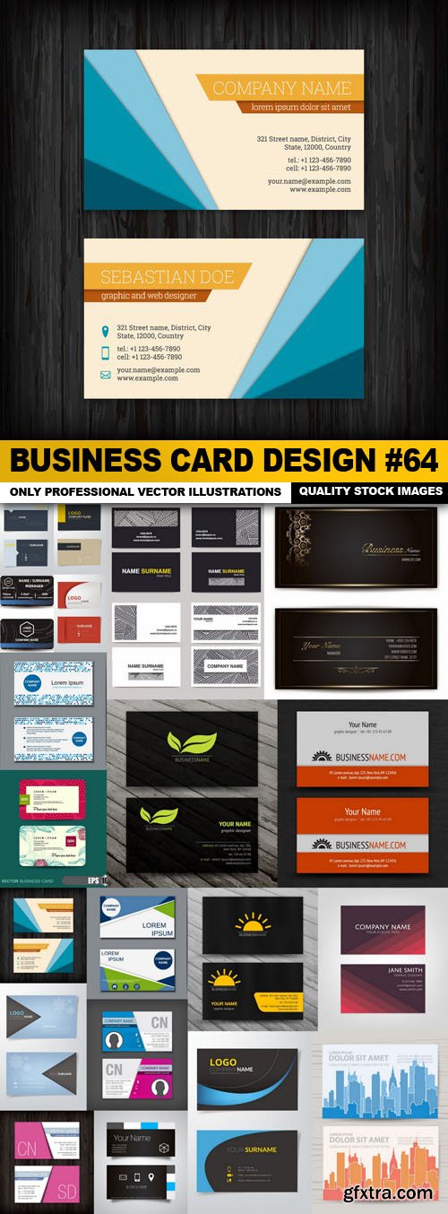 Business Card Design #64 - 20 Vector