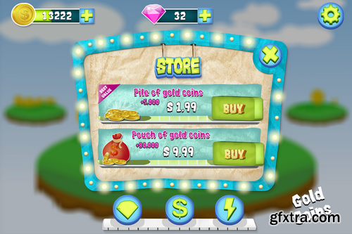 CM - Complete Cartoon Bubble Gum GUI Pack - 336654