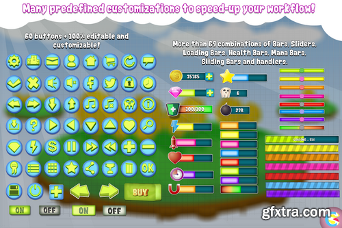 CM - Complete Cartoon Bubble Gum GUI Pack - 336654