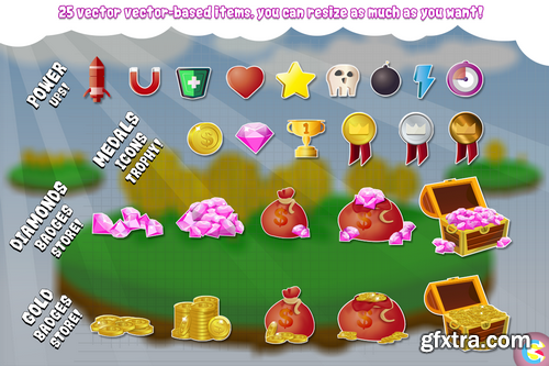 CM - Complete Cartoon Bubble Gum GUI Pack - 336654