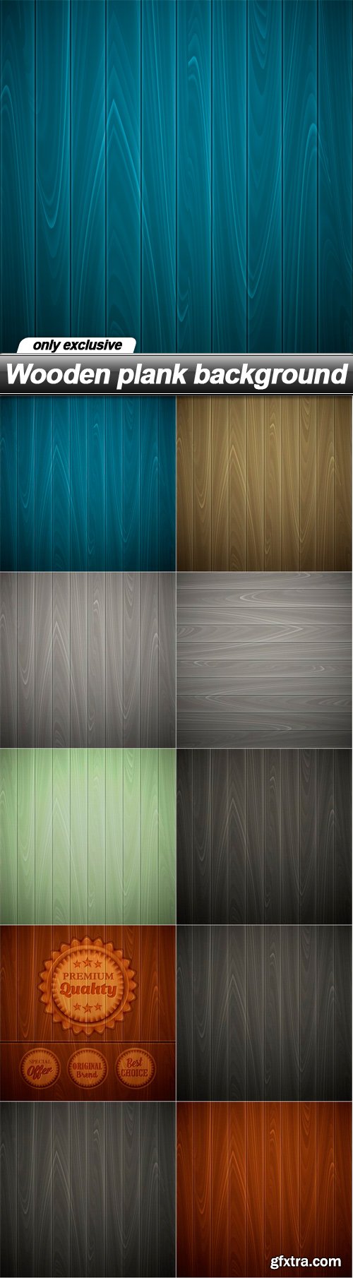 Wooden plank background - 10 EPS