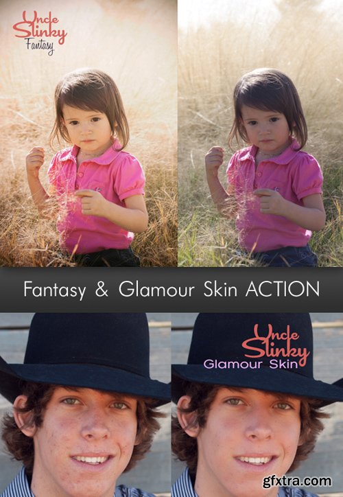 Photoshop Actions - Fantasy & Glamour Skin