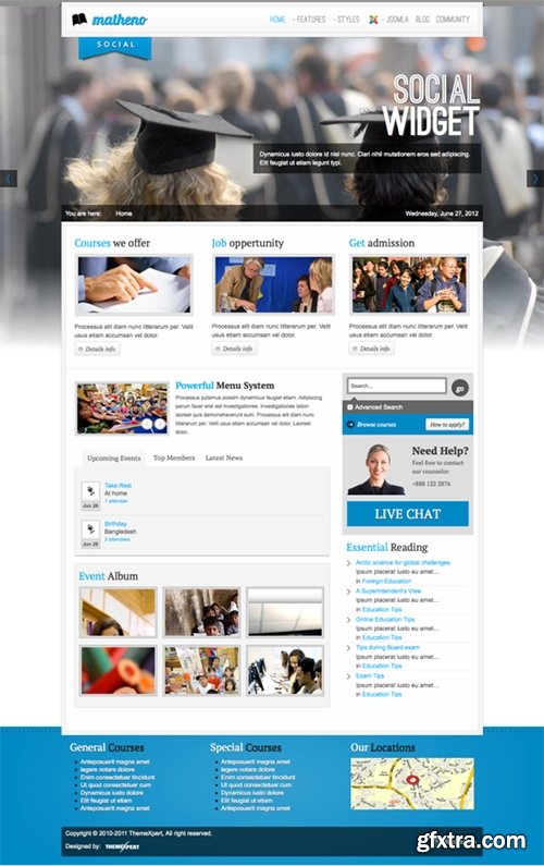 Matheno - Education Joomla 2.5 Template - CM 10011