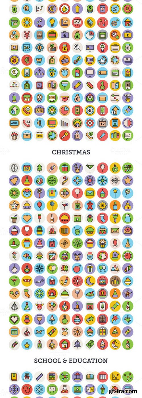 CM - 3000 Creative Vector Icons Bundle 407912