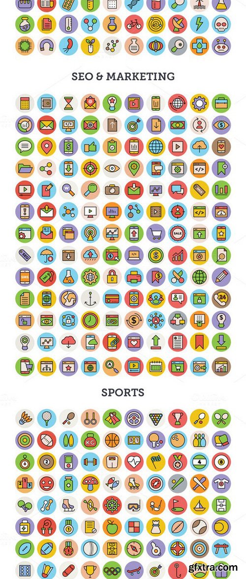 CM - 3000 Creative Vector Icons Bundle 407912