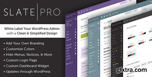 CodeCanyon - Slate Pro v1.1.1 - A White Label WordPress Admin Theme - 9722528