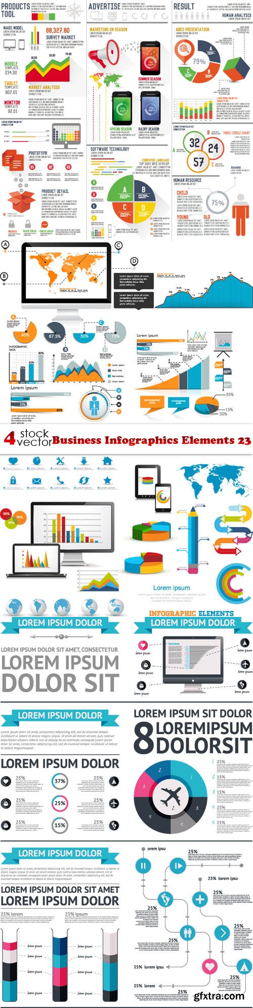 Vectors - Business Infographics Elements 23