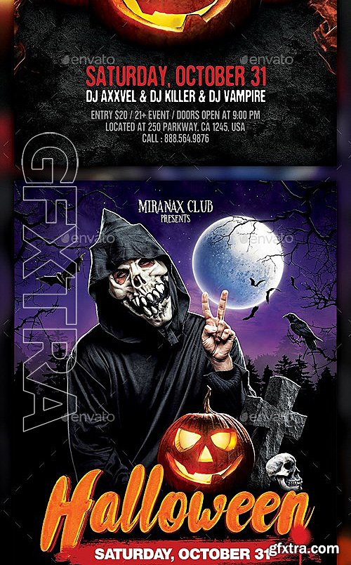 GraphicRiver - Halloween Flyer Bundle 13272982